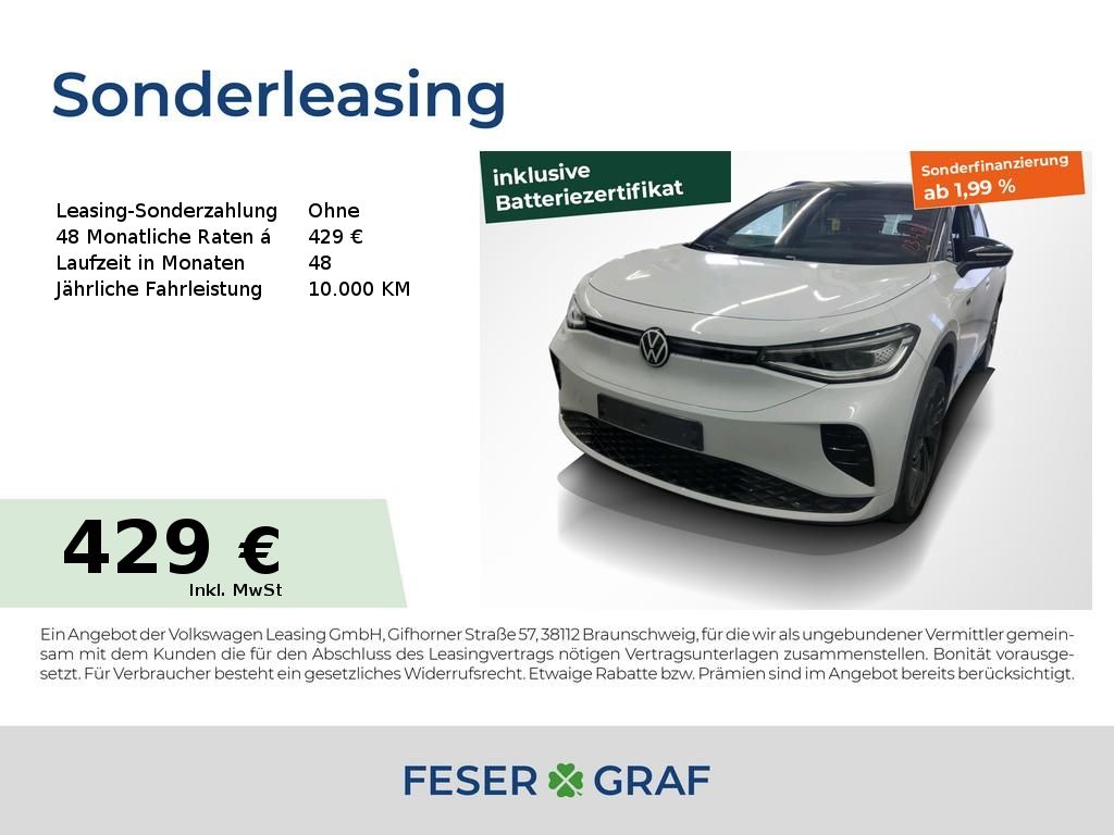 Volkswagen ID.4 GTX 4M AHK Alu 21" Matrix Navi Wärmep. 360°