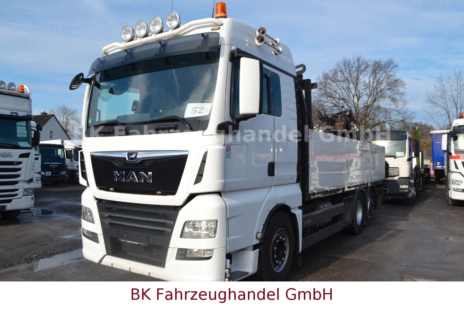 MAN TGX 26.500, Hiab XS 166K Pro, Baustoff, Kran