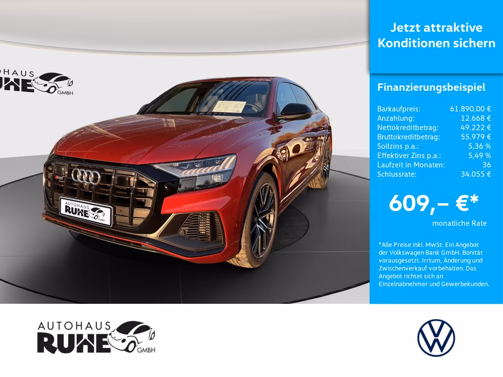 Audi SQ8 FSI 4.0 TFSI quattro STANDHZ B&O 360° HUD