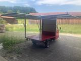 Piaggio Rote Ape TM mit soldidem, schönem Kastenaufbau a - Piaggio APE TM mit Benzin-Antrieb
