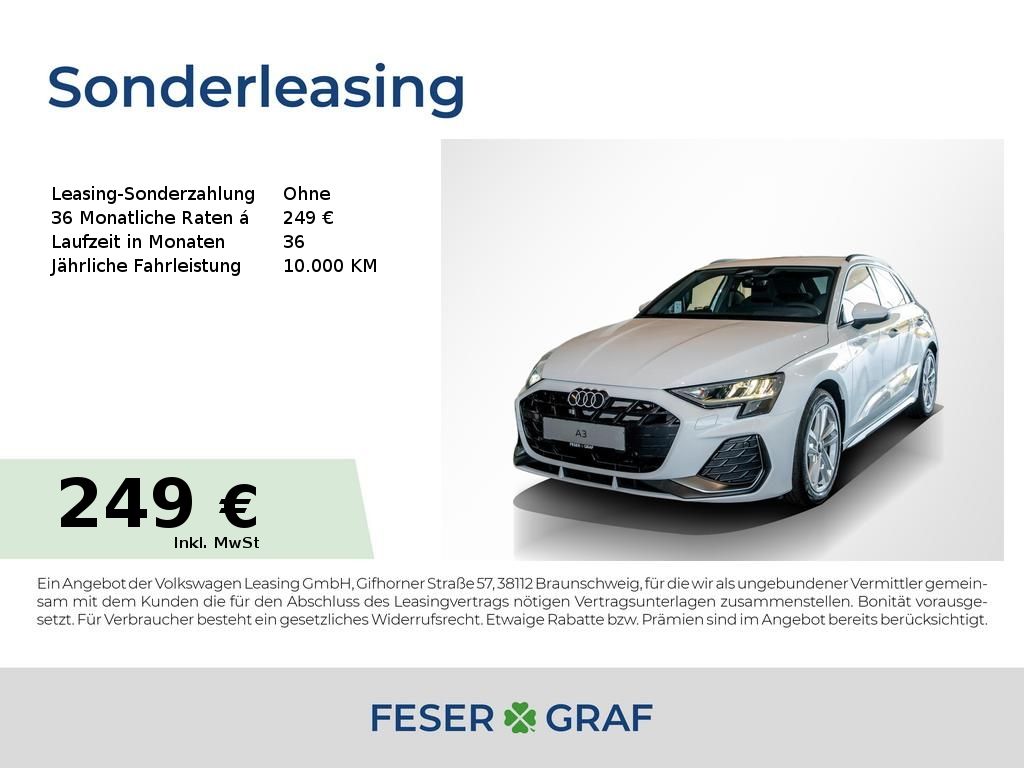 Audi A3 Sportback TFSI S tronic S line/Tech/SHZ/17"
