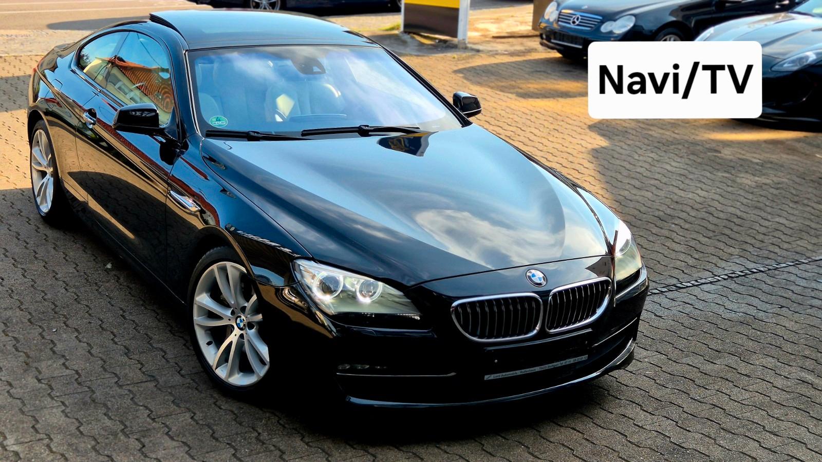 BMW 640i 6er Coupe Org.43Tkm Leder Grau/Pano/Navi/TV