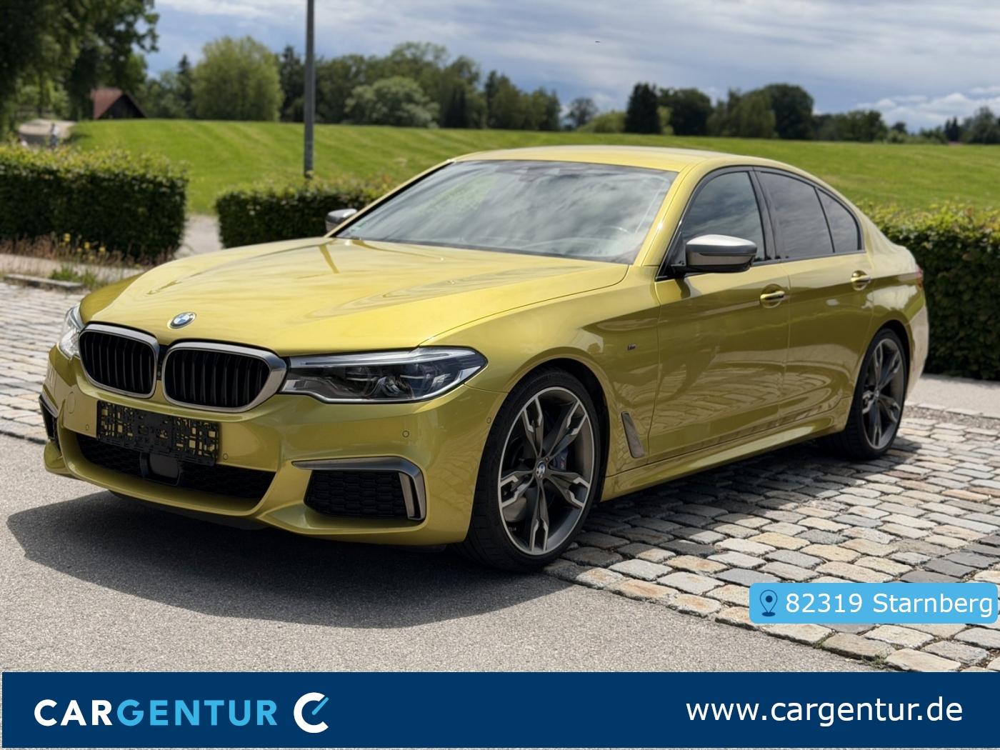 BMW M550i Individuallack Austin Gelb Innovation H&K