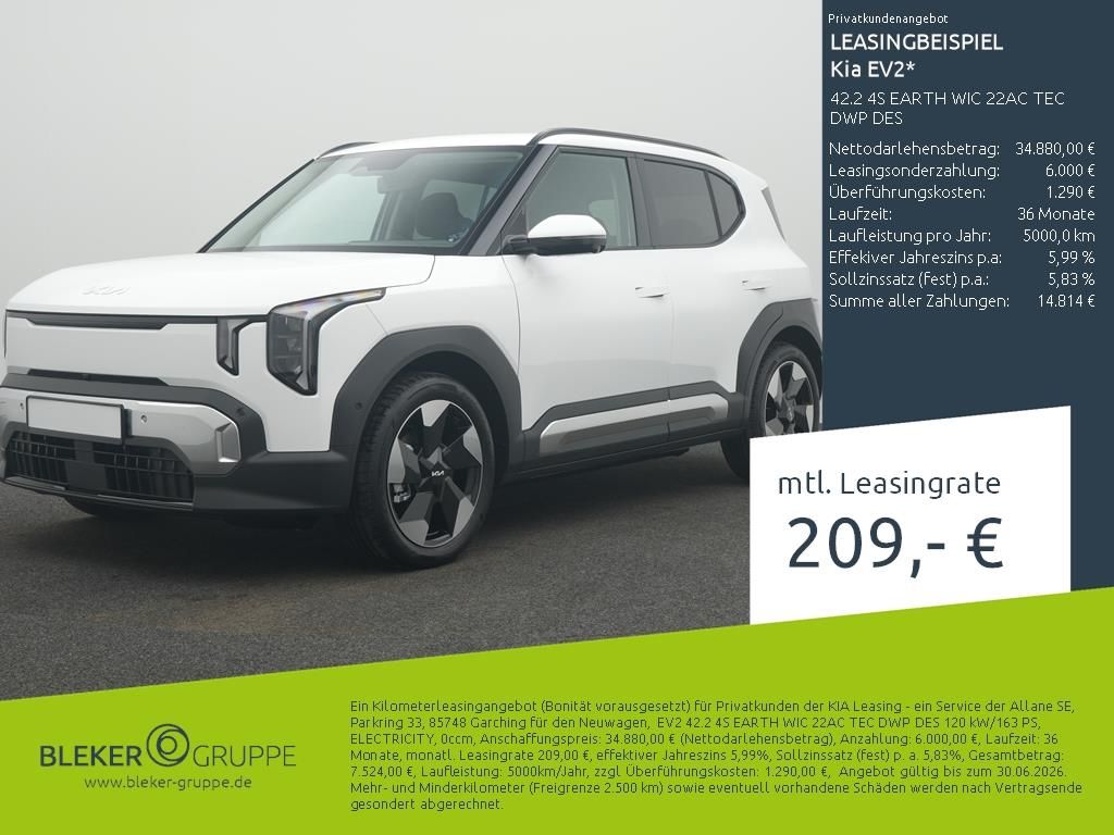 Kia EV2 42.2 4S EARTH WIC 22AC TEC DWP DES