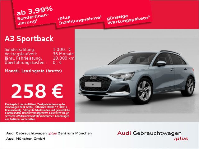 Audi A3 Sportback 30 TFSI S tronic advanced ACC/AHK/V