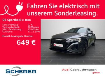 Audi Leasingangebot: Audi Q8 Sportback e-tron S line 55 e-tron quattro 300