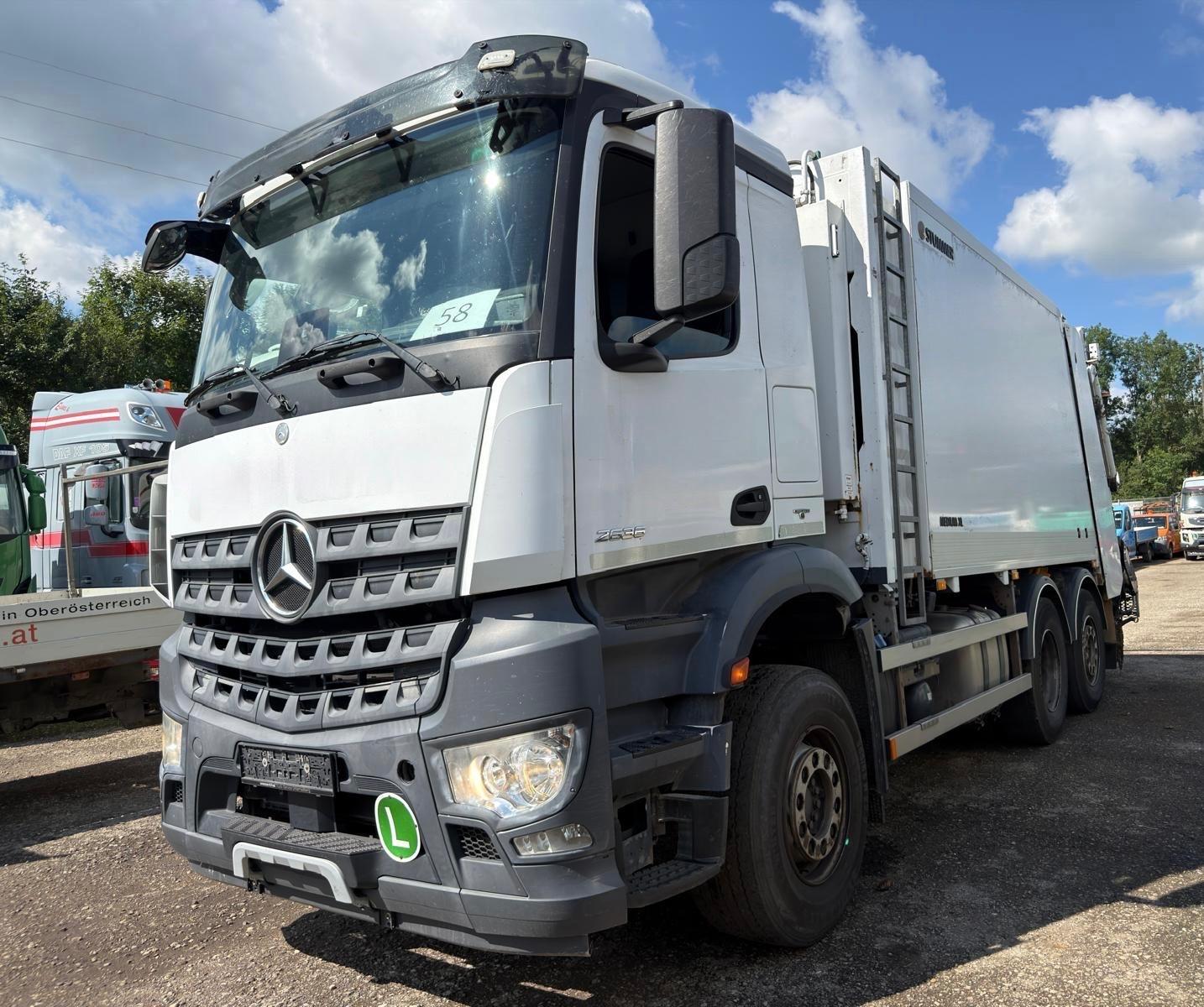 Mercedes-Benz AROCS 2636 MÜLLWAGEN+KIPPVORRICHTUNG*2015*EURO6