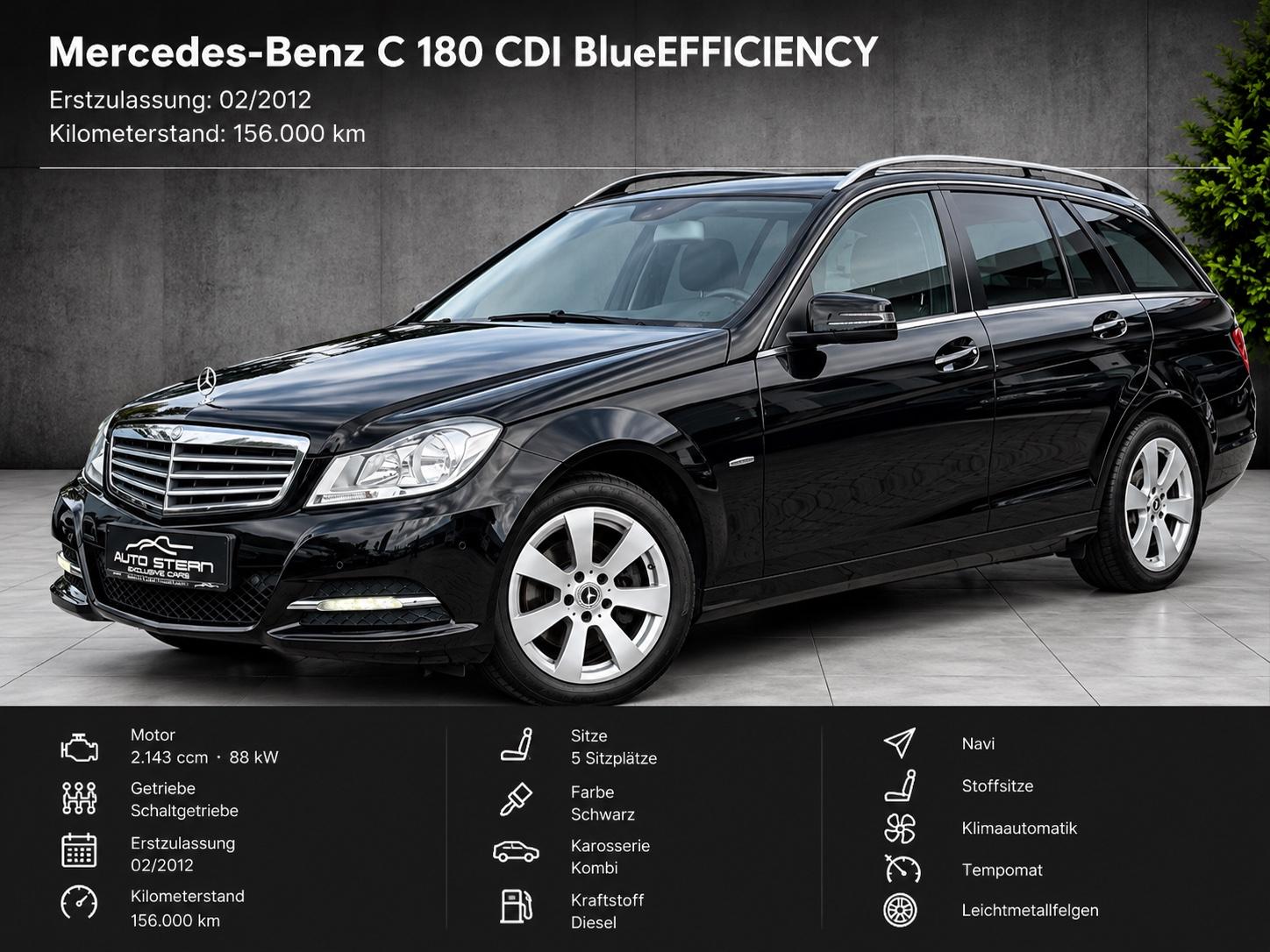 Mercedes-Benz C 180 CDI T-Modell BlueEfficiency NAVI KLIMA PDC