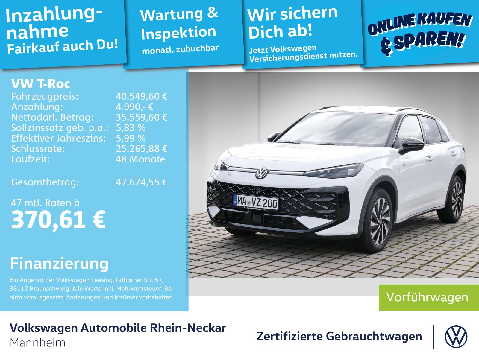 Volkswagen T-Roc 1.5 eTSI R-Line LED Navi uvm
