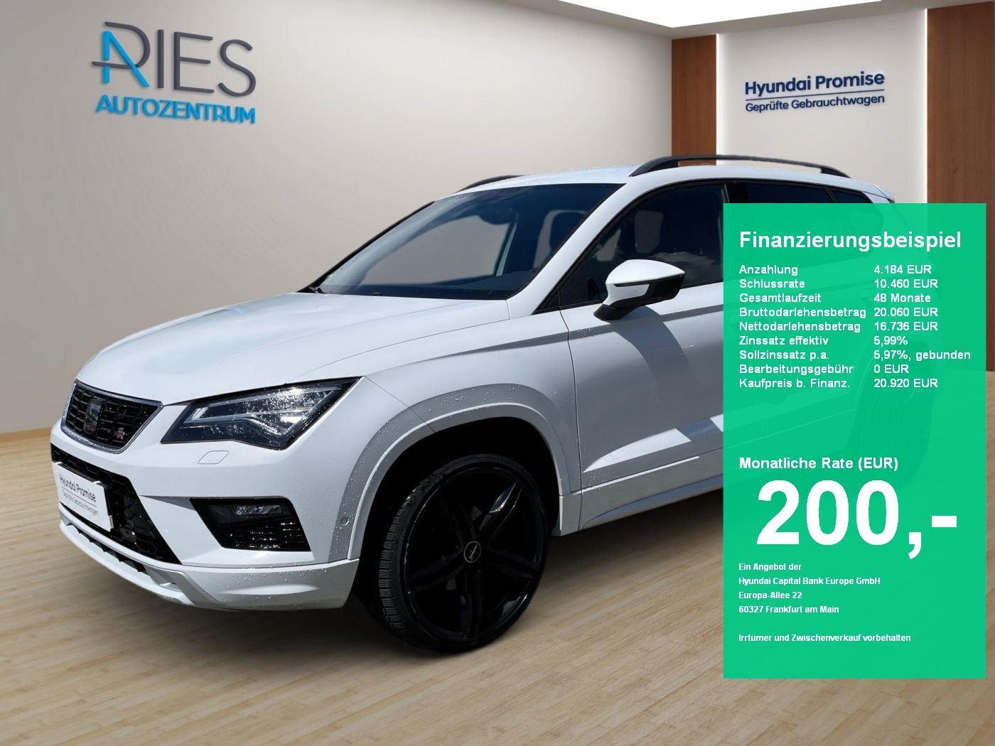 SEAT Ateca 1.5 TSI ACT FR KlimaA*LED*Navi*SHZ*el.Heck