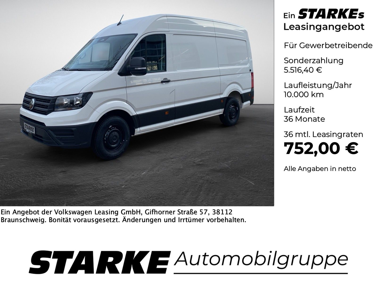Volkswagen Crafter 35 Kasten 2.0 TDI MR HD L3H3 AHK Kamera