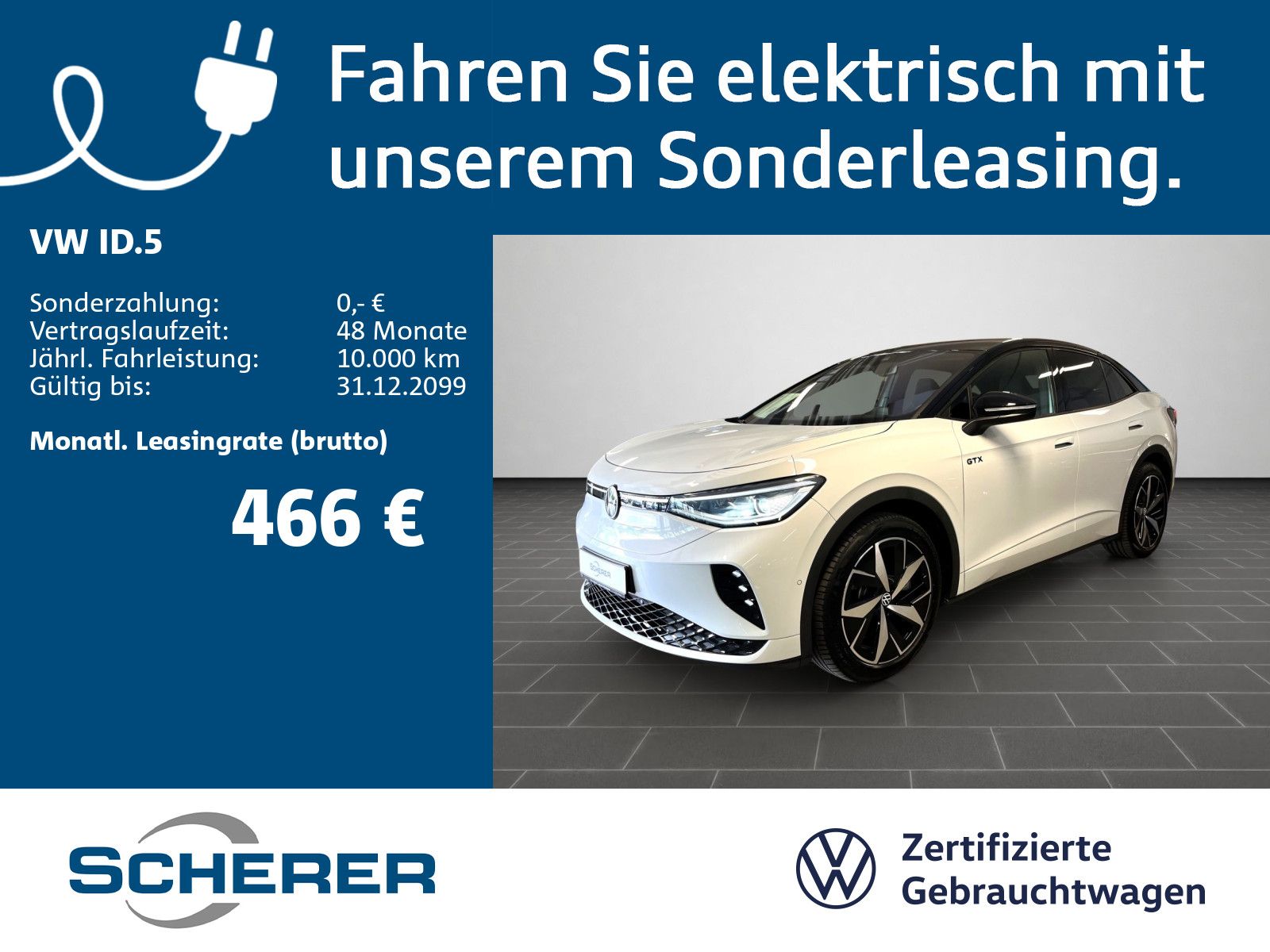 Volkswagen ID.5 GTX 4MOTION 77 kWh, Wärmep., Navi, Sitzh.,