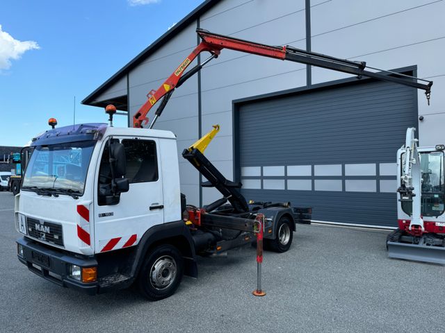 MAN 8.163 4x2 BL Abrollkipper /Palfinger Kran PK3700