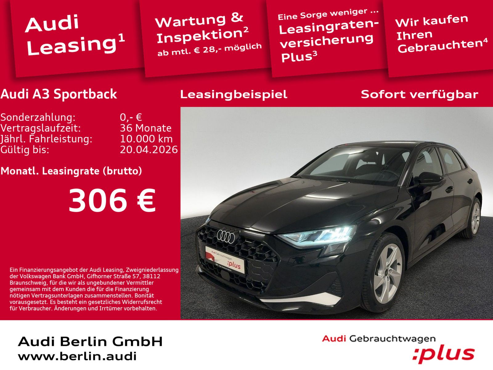 Audi A3 Sportback Advanced 30 TDI 6-G. LED AHK NAVI