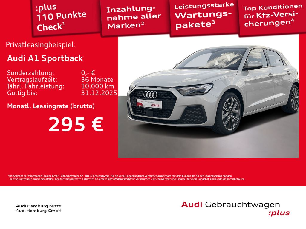 A1 Sportback 30 TFSI S tronic LED Sitzhzg Virtua