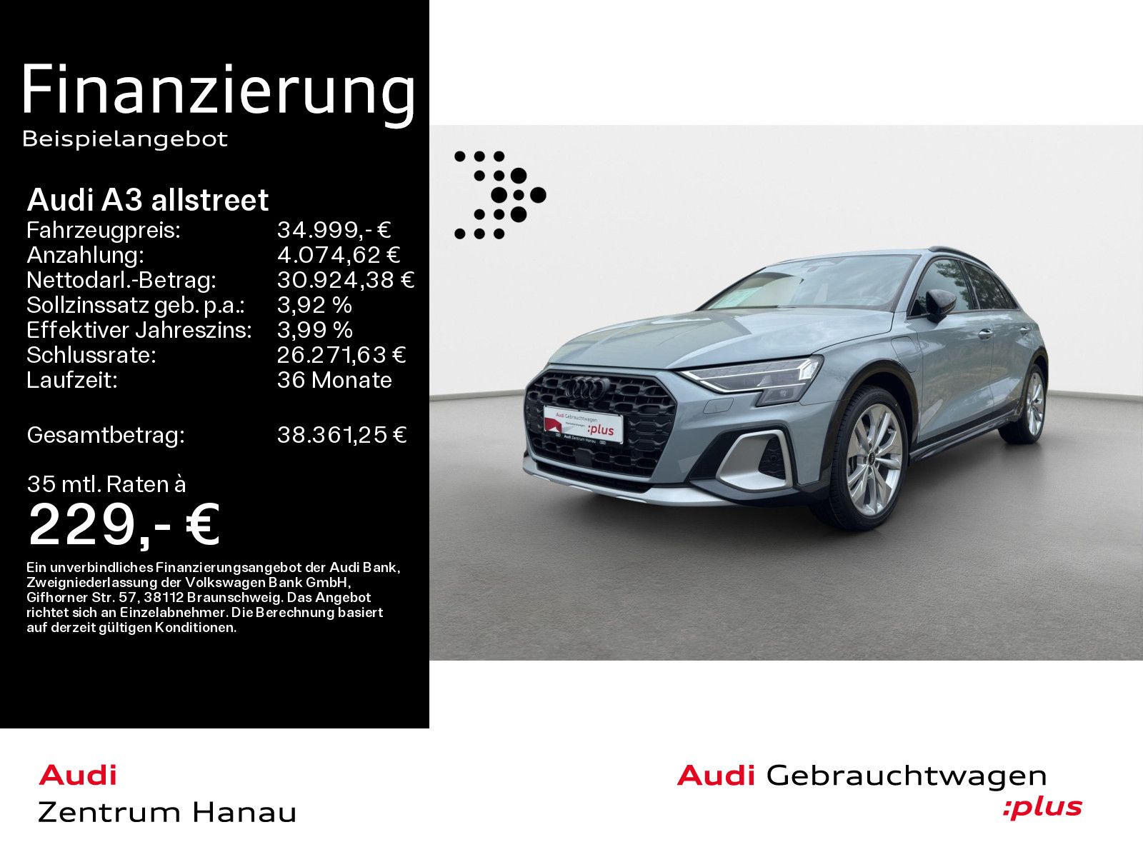 Audi A3 allstreet 40 TFSIe*NAVI-PLUS*LED*KAMERA*HUD*S