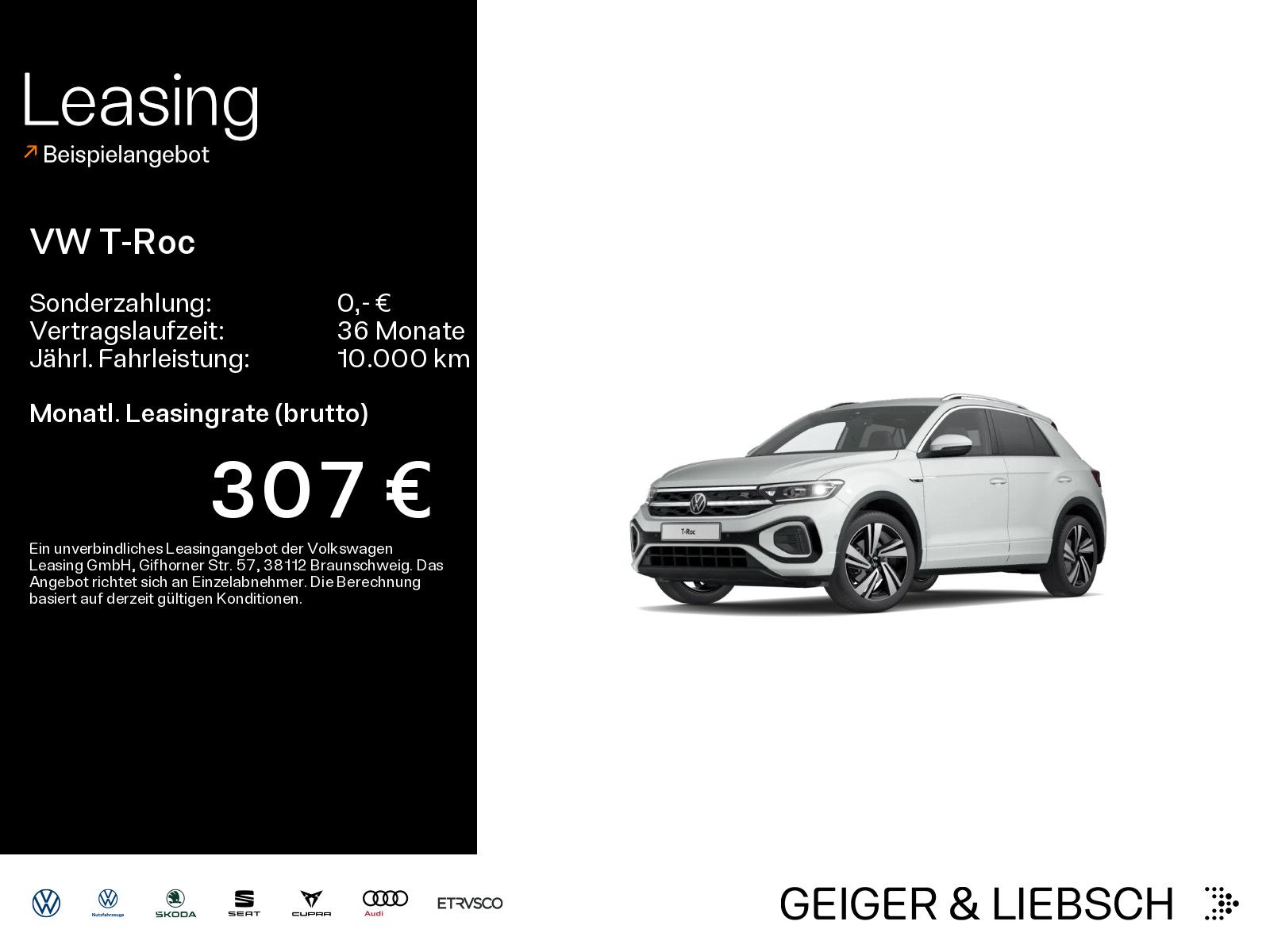 Volkswagen T-ROC 1.5 TSI DSG R-LINE*LED*AHK*KAMERA*PDC*SHZ*