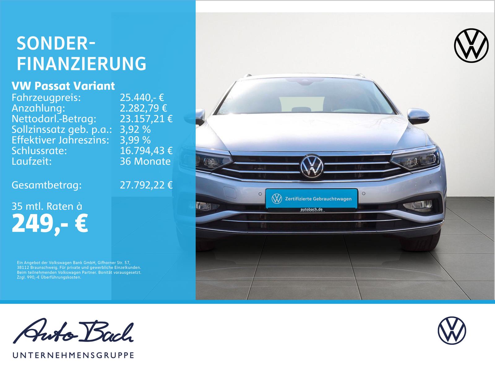 Volkswagen Passat Variant 2.0 TDI DSG Elegance, Navi, LED-M