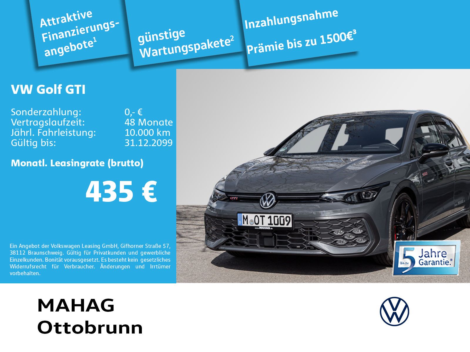 Volkswagen Golf VIII GTI 2.0 TSI BlackStyle IQ.Light Navi P
