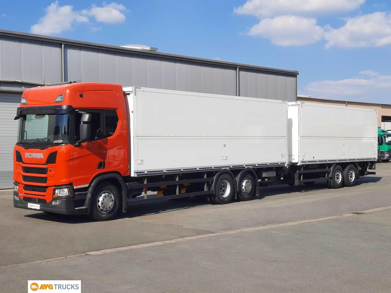 Scania R 410 Durchlade-Kofferzug 2xLBW Lenkachse Retard