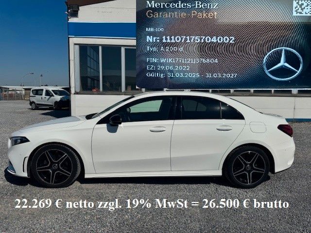 Mercedes-Benz A 200 D Limo AMG MBUX Nigh High LED 18 Garantie