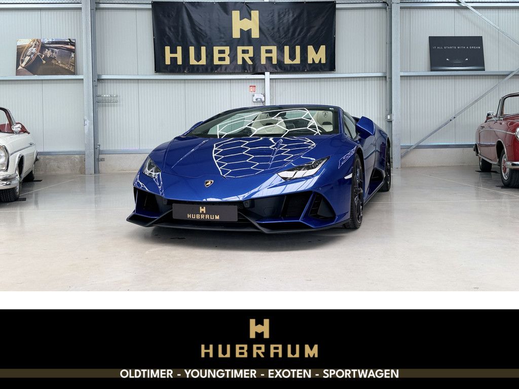Lamborghini Huracan EVO Spyder AWD Blu Sideris Lift Kamera