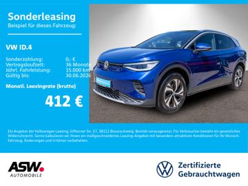Volkswagen Leasingangebot: Volkswagen ID.4 Pure LED Navi SHZ ACC PDC Wäremepumpe