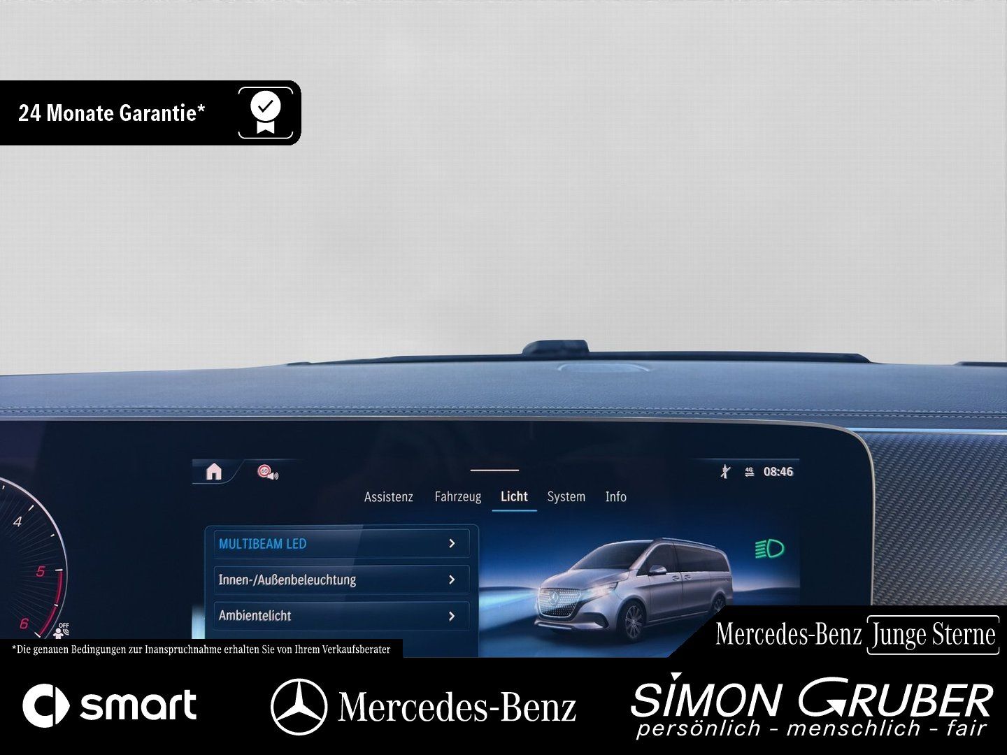 Fahrzeugabbildung Mercedes-Benz V 300 d 4M Ava L AMG Night Airmatic Tisch 7Sitze