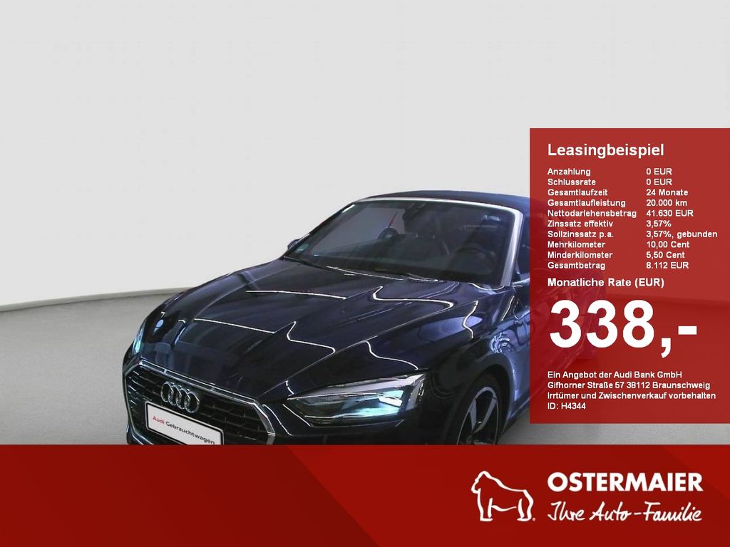 A5 Cabriolet ADVANCED 35 TFSI S-TRONIC AHK.VIRTU