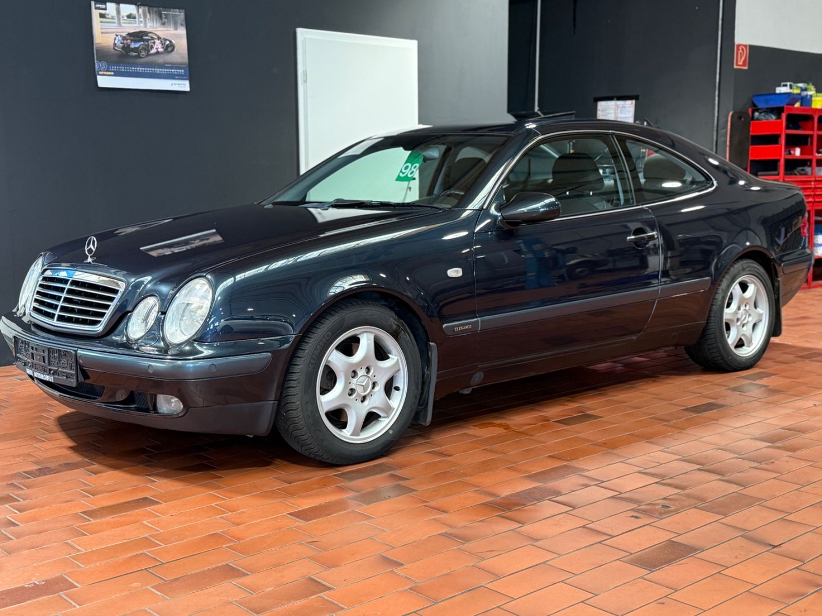 Mercedes CLK 320 1999, 3.2 benzīns, Automāts, Kupeja, Zils — Latvijā