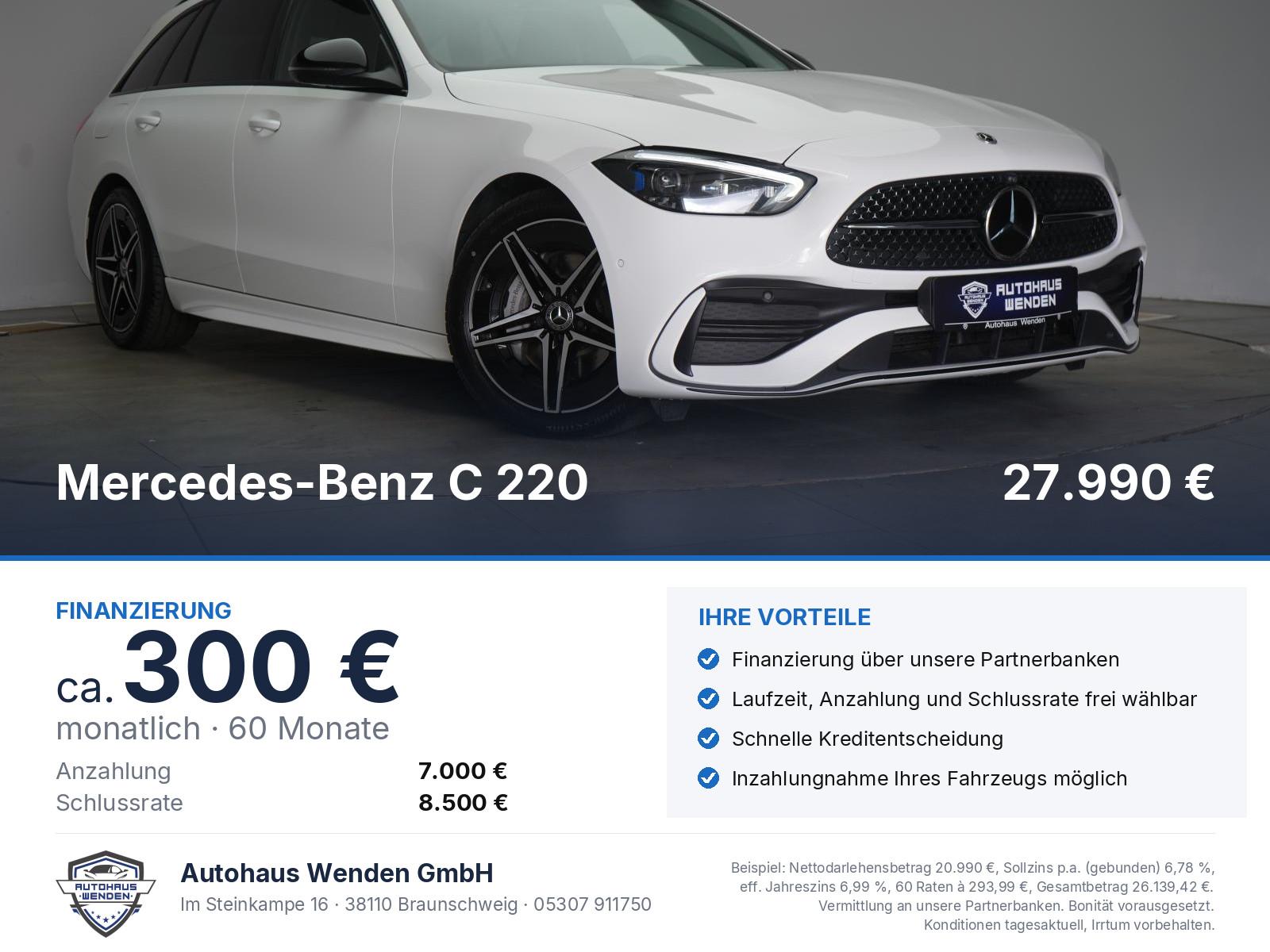 Mercedes-Benz C 220d T 9G-Tronic AMG Distronic/Kamera/HUD/Aut