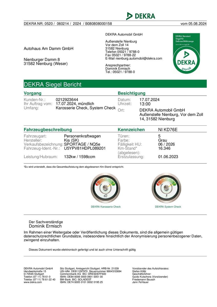 Fahrzeugabbildung Kia Sportage Plug-In-Hybrid Spirit 4WD DRIVE