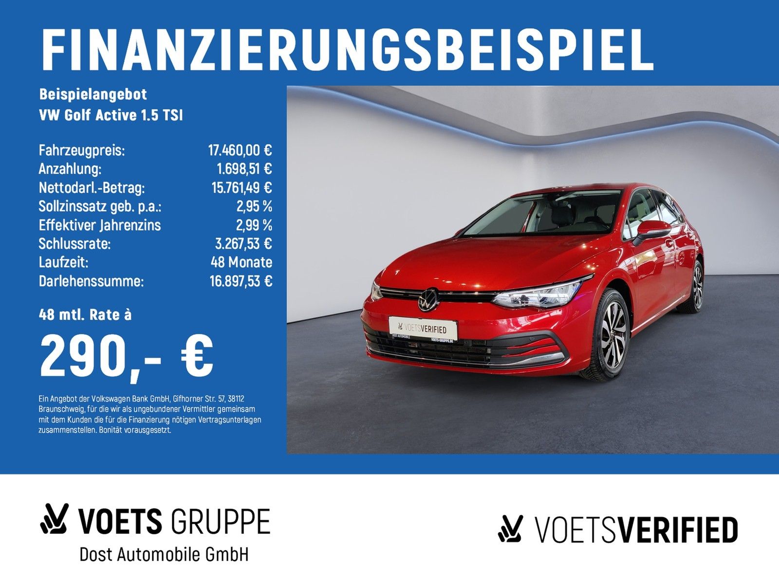 Volkswagen Golf Active 1.5 TSI AHK+NAVI+RearView+NAVI+SHZ