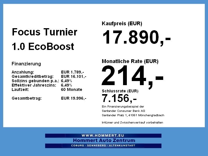 Ford Focus Turnier 1.0 EcoBoost Active *AHK*ACC*Navi*