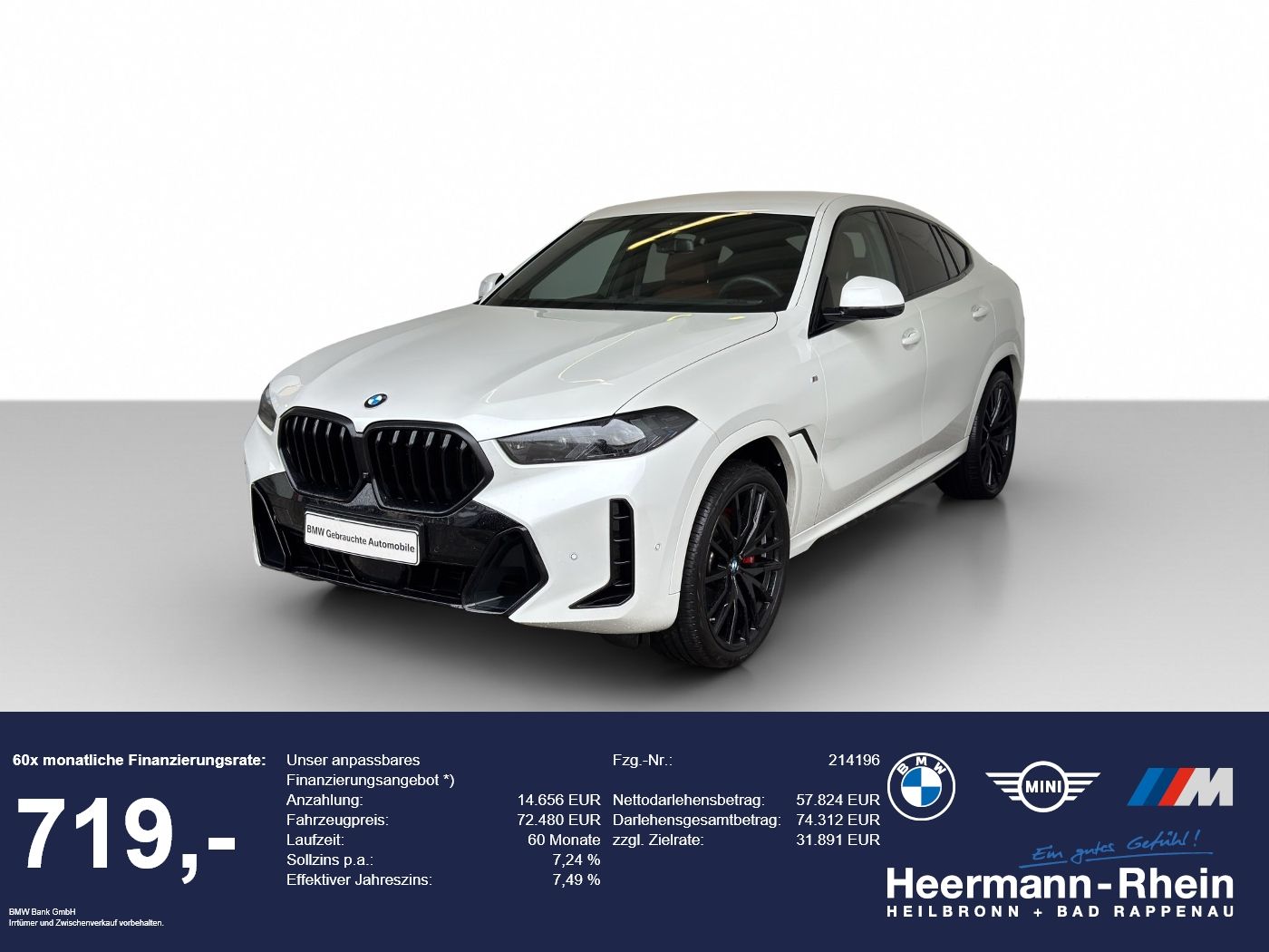 BMW X6 xDrive30dA M Sport Pro LiveCock.Standh.AHK.SH
