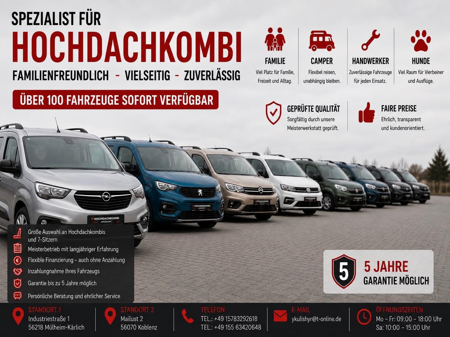 Peugeot Partner L1 1.5 HDI*AHK*NAVI*Kamera*Tempomat*220V