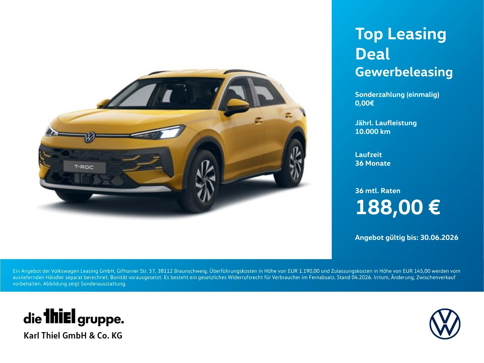 Volkswagen T-Roc Life 1.5l eTSI DSG