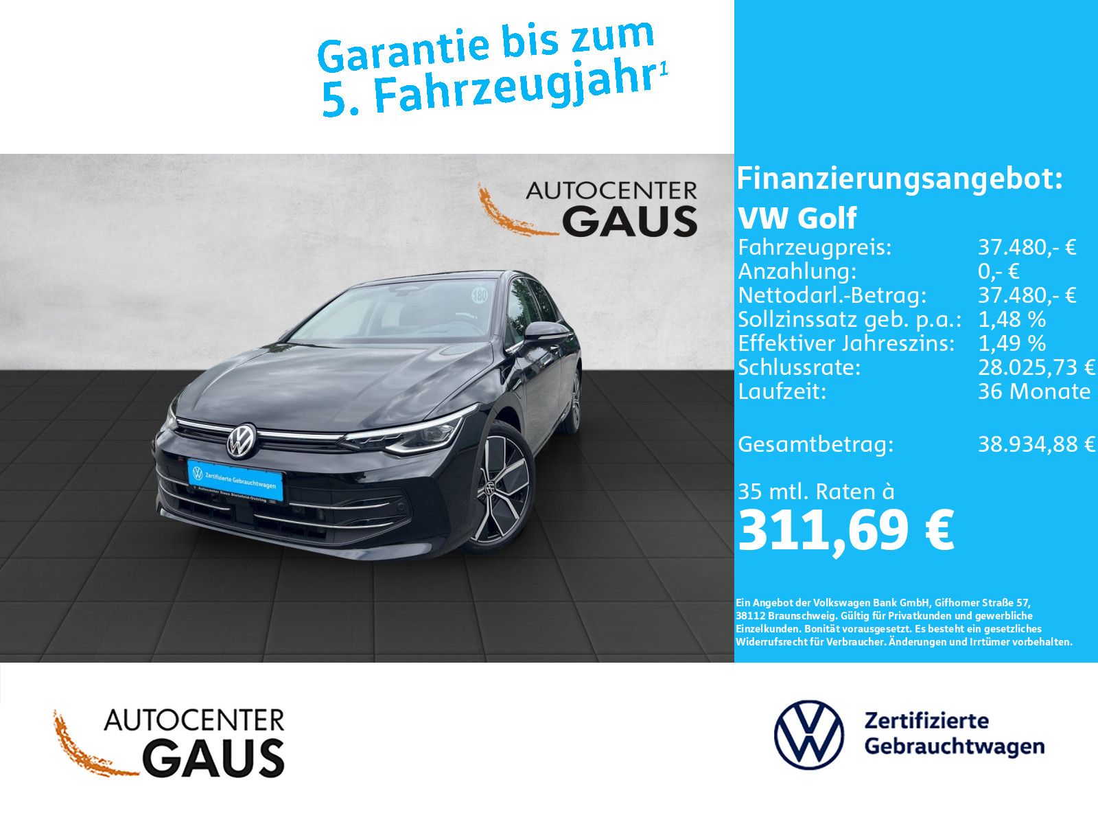 Golf VIII Style 1.5 TSI DSG eHybrid AHK*Pano*Nav