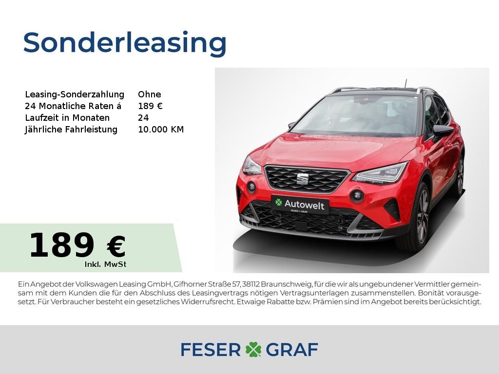 Seat Arona 1.0 TSI FR ACC Alu 18" LED Navi RüKa Sitzh