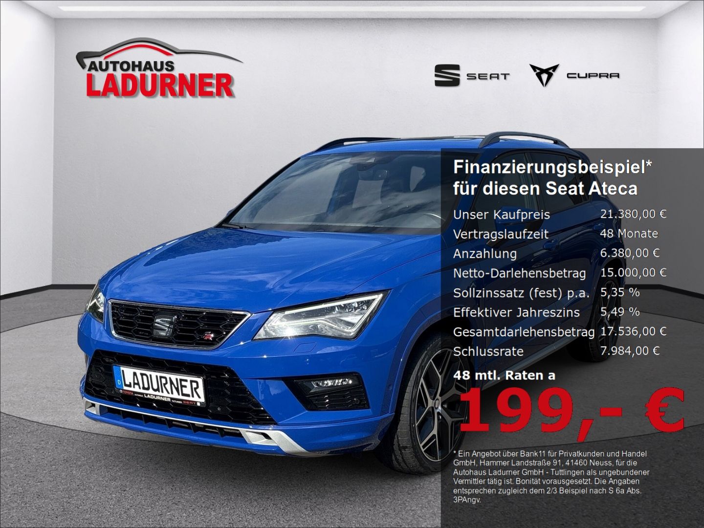 SEAT Ateca 1.5l TSI DSG *AHK+Navi+Soundsystem+ACC+Ful