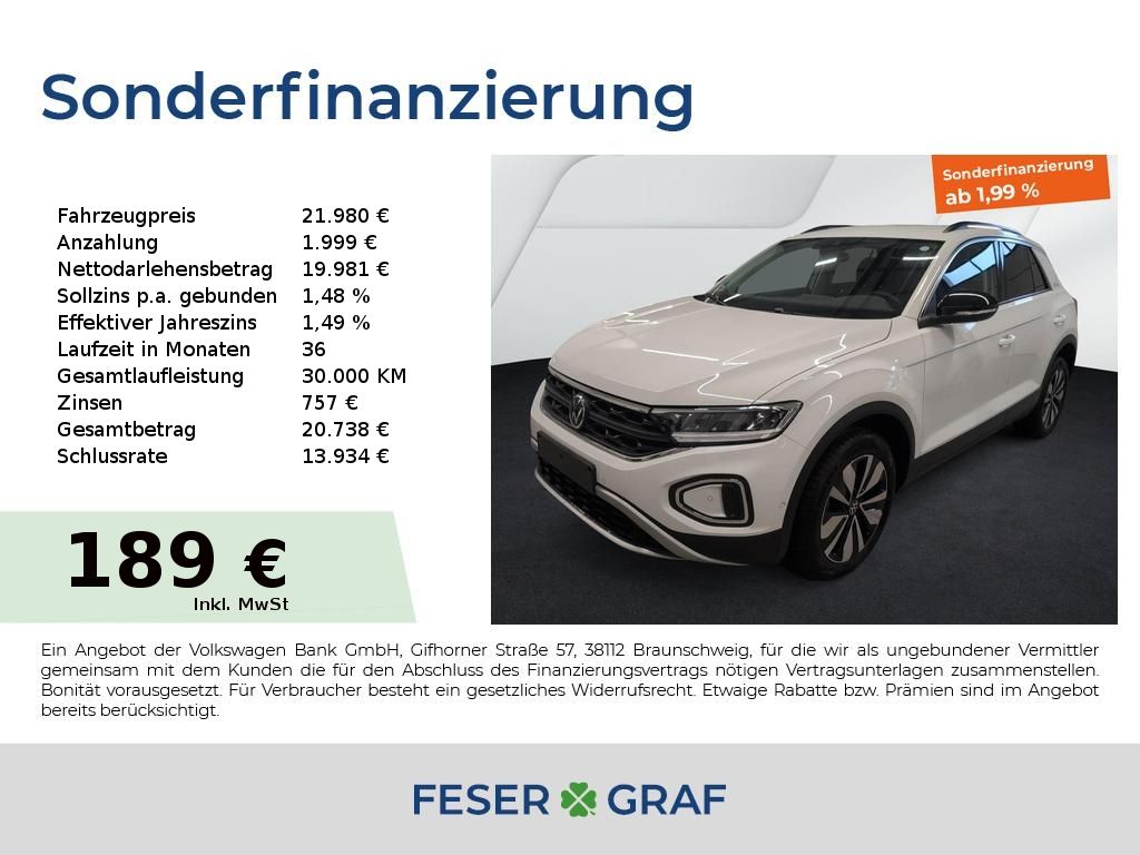 T-Roc GOAL 1.0 TSI Navi ACC BLIS LED Virtual SHZ