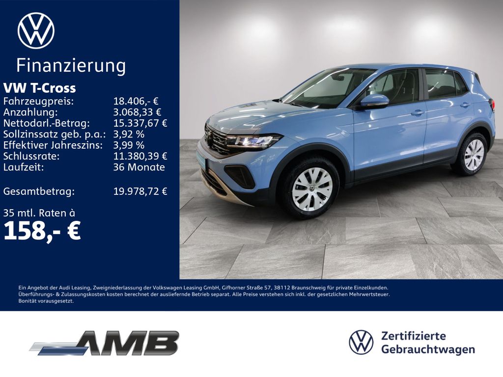 T-Cross 1.0 TSI LED/digi.C/Sitzhzg/bis08.2030Gar