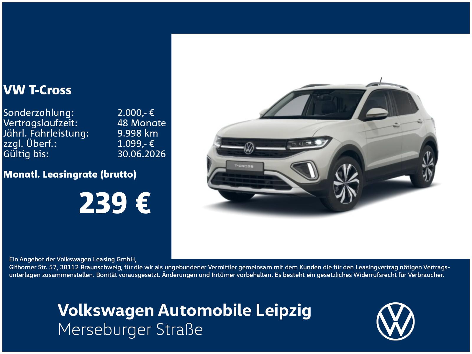 Volkswagen T-Cross Style 1.0 l TSI 85 kW DSG*CLIMA*RFK