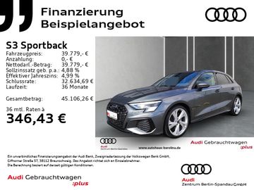 Audi Leasingangebot: Audi S3 Sportback *MATRIX*B&O*NAV+*ACC*Opt.-Schwarz+*