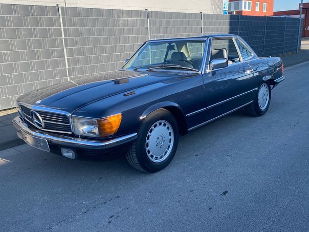 Mercedes-Benz SL 500 Dunkelblau / Leder Grau