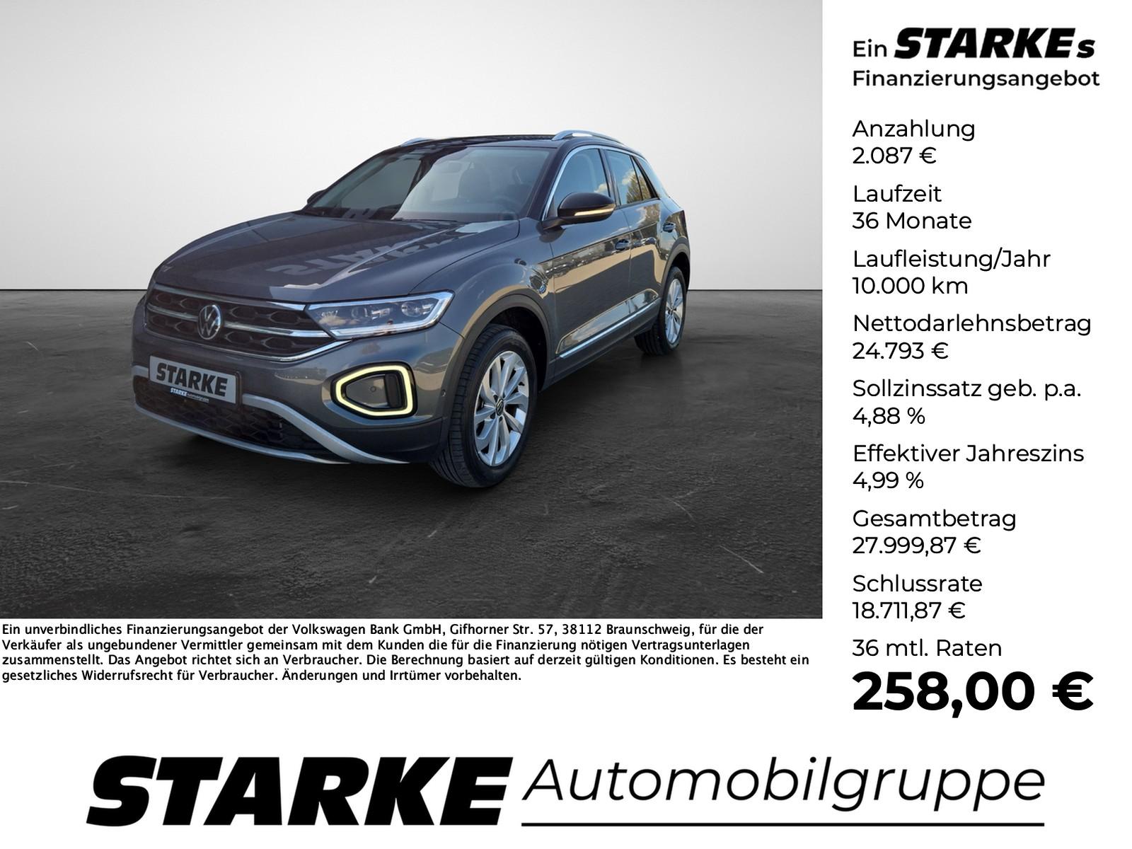 Volkswagen T-Roc 1.5 TSI DSG Style  LED Kamera PDC LM Tempo