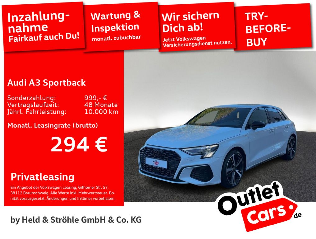 Audi A3 Sportback S line 35 TDI AHK MATRIX B&O NAVI+