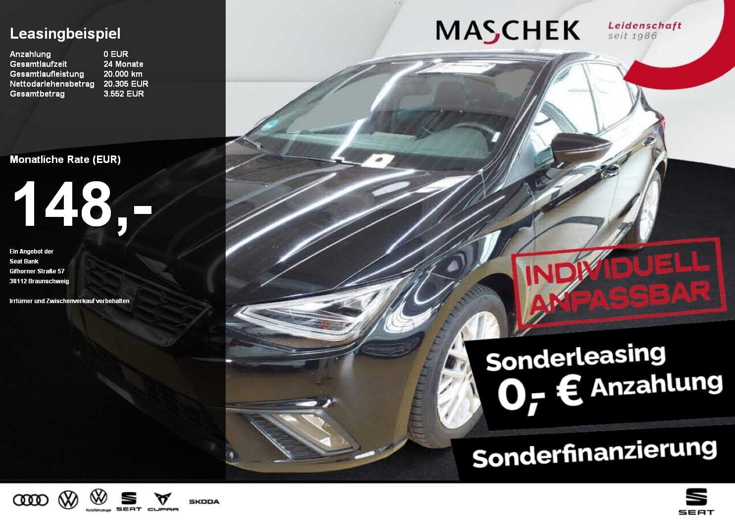 Seat Ibiza FR 1.0 TSI RearView Navi ACC LED Sitzh.