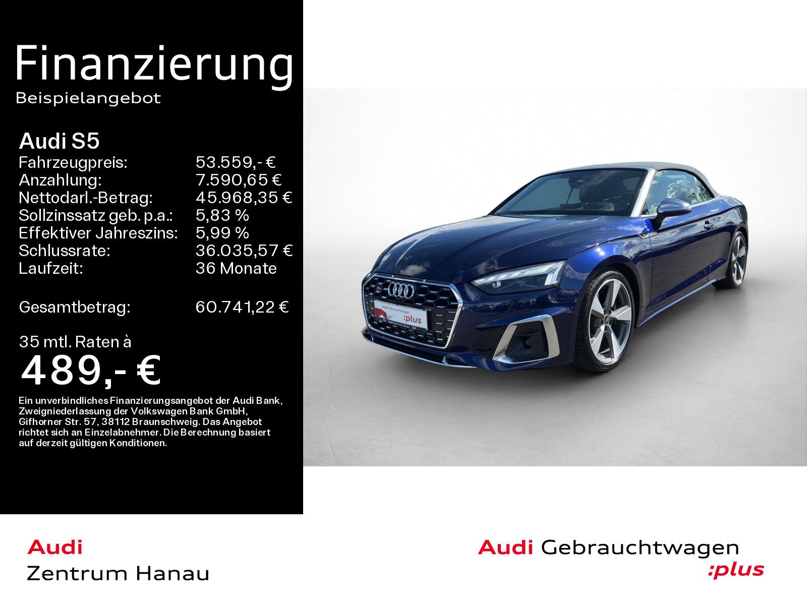 Audi S5 Cabrio TFSI QUATTRO *MATRIX*HEADUP*B&O*AHK*VC