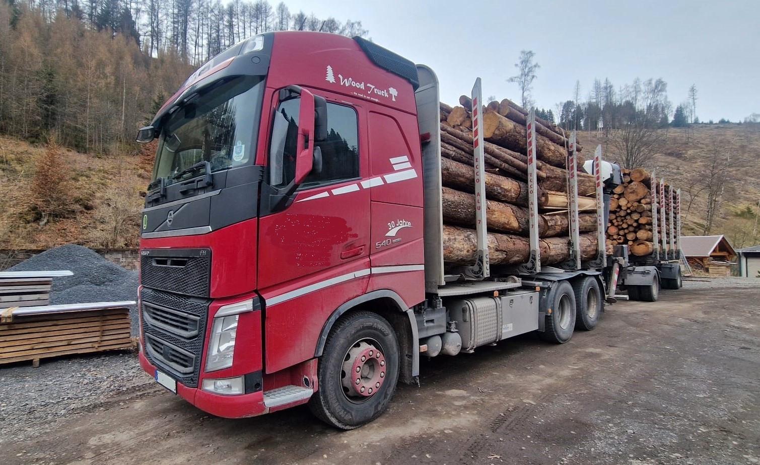 Volvo FH 540 6x4 Kurzholztransport  mit Kran, Retarde